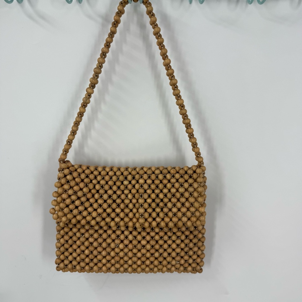 Gaymode vintage wood bead 60s/70s  Shoulder Bag